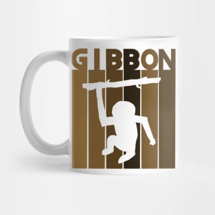 Gibbon design colorful primate species environmental protection Mug